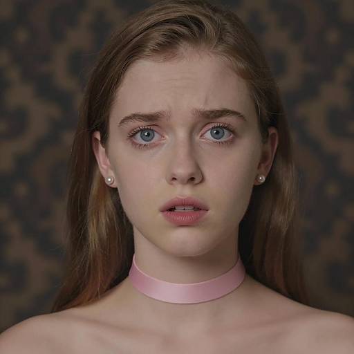 Young Woman with Concerned Expression