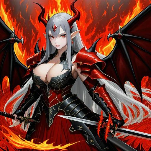 Fantasy Demon Warrior Woman
