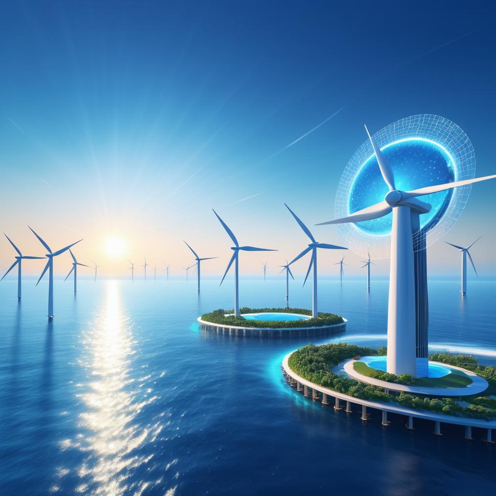 Futuristic Offshore Wind and Solar Farm