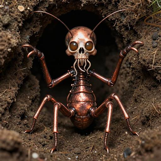 Copper-Veined Skeletal Octopedal Burrower