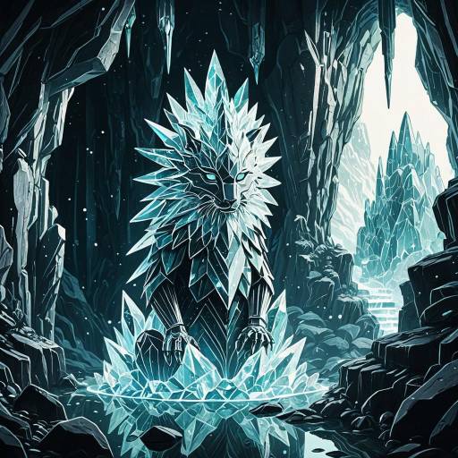 Whimsical Guardian of the Crystal Grotto