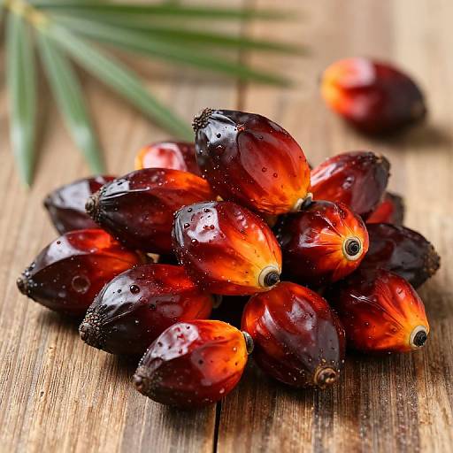 Vibrant Palm Oil Fruits Close-Up