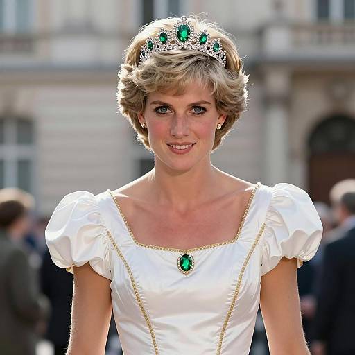 Elegant Princess Diana Cosplay Portrait