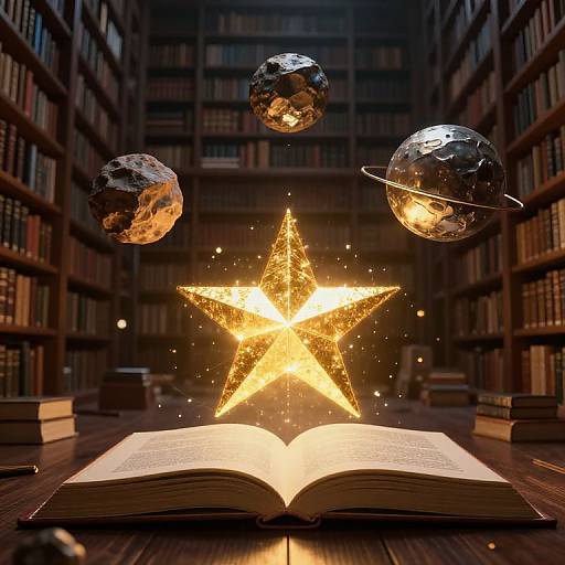Golden Star and Floating Planets in Library