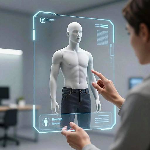 Futuristic AI Clothing Removal Interface