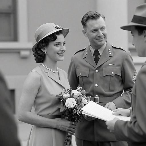 Vintage Military Wedding Ceremony