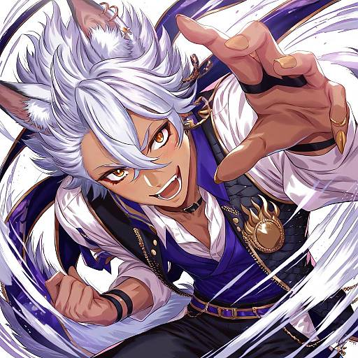 Illustration of Jack howl, twisted wonderland in the style of Sakiyamama