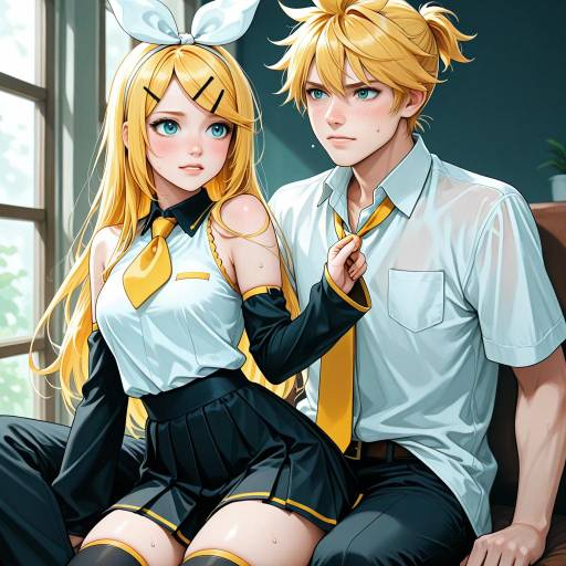 Emotional Duo: Len and Girl in Style