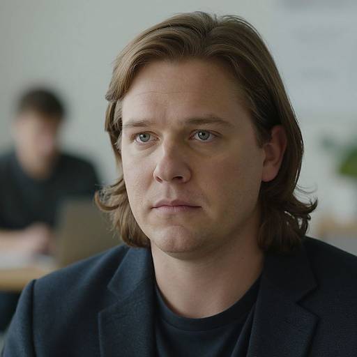 Handsome Man in Modern Office