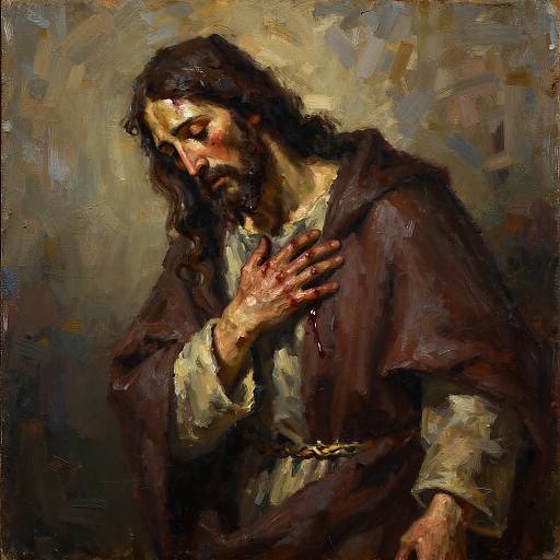 Suffering Martyr Oil Painting