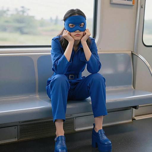 Realistic Hero in Blue Jumpsuit