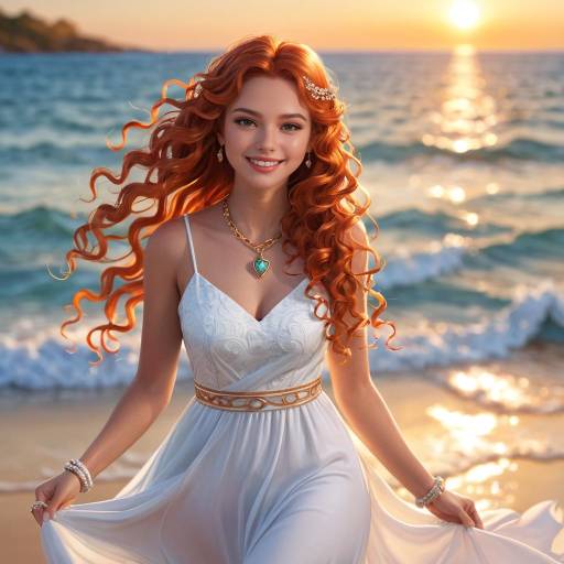 Sunset Elegance: Beachside Beauty