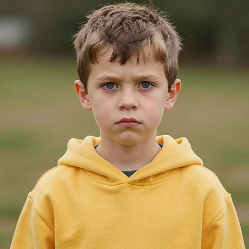 Candid Portrait of Honey Costume Boy