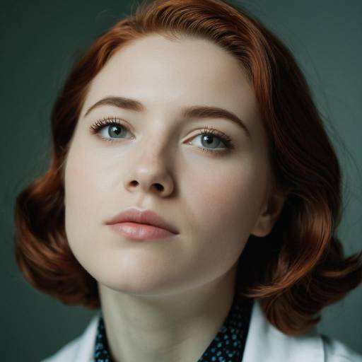Closeup Portrait of Young Female Scientist