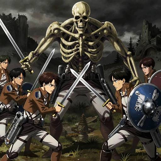Attack on Titan Battle Scene