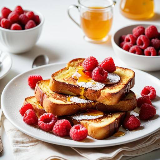 Colorful Breakfast Spread in Golden Hour