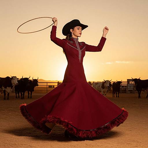 Radiant Western Gown at Desert Rodeo