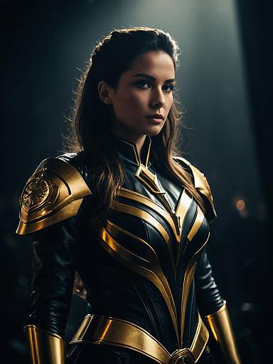 Photorealistic Woman in Lavagirl Costume