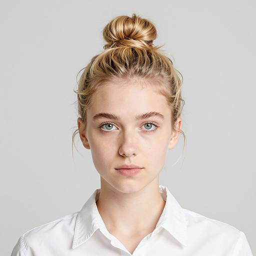 Portrait of a Young Woman in Profile
