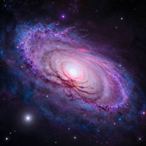 Vibrant Ethereal Galaxy Space