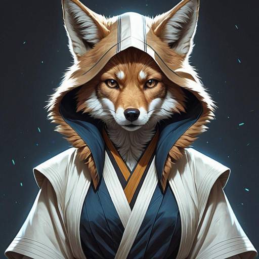 Stunning Furry Coyote Jedi Portrait