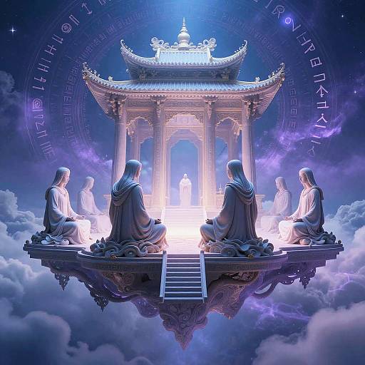 Ethereal Filosofia Temple Above Clouds