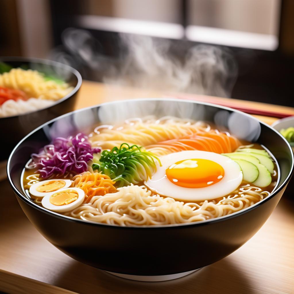 Ultra-Realistic Ramen Bowl Photography