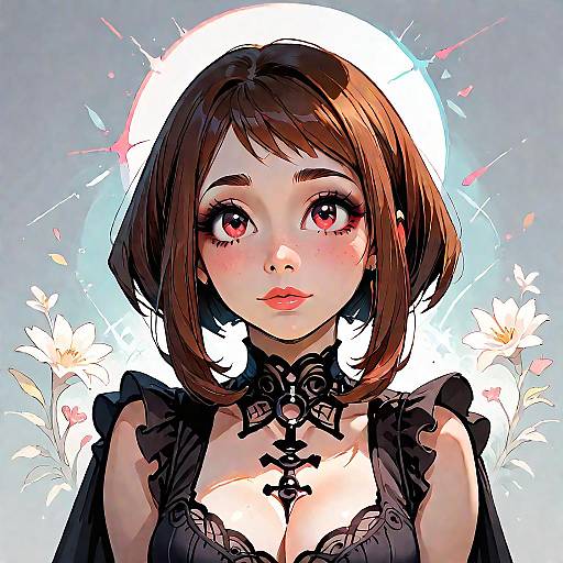 Gothic Makeup in Scandinavian Style