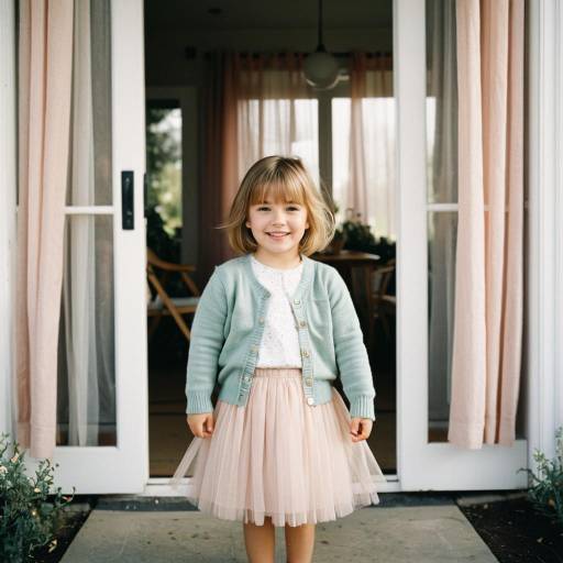 Charming Toddler Fashion Portrait Outdoors