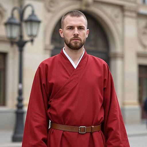 Bearded Man in Red Robe