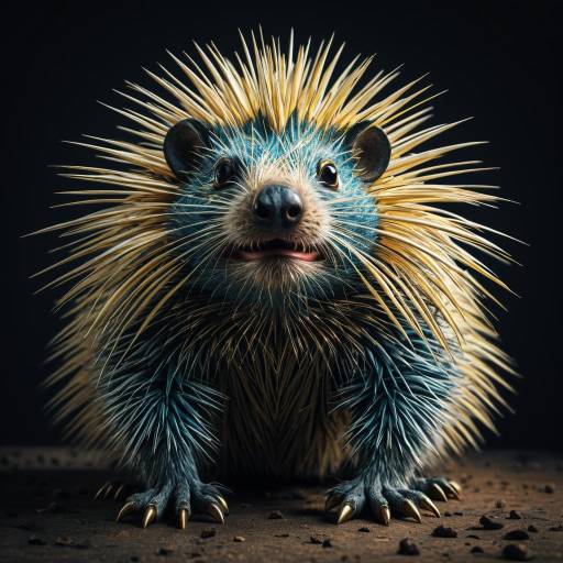Surreal Realistic Porcupine Muppet Surreal Realistic Porcupine Muppet