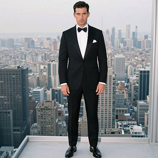 Sophisticated Man in Formal Eveningwear
