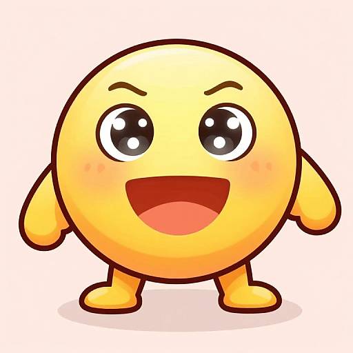 Vivid Emoji Character Portrait