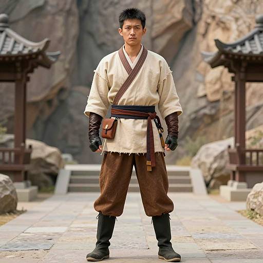 Photorealistic Male Warrior in Everest Costume