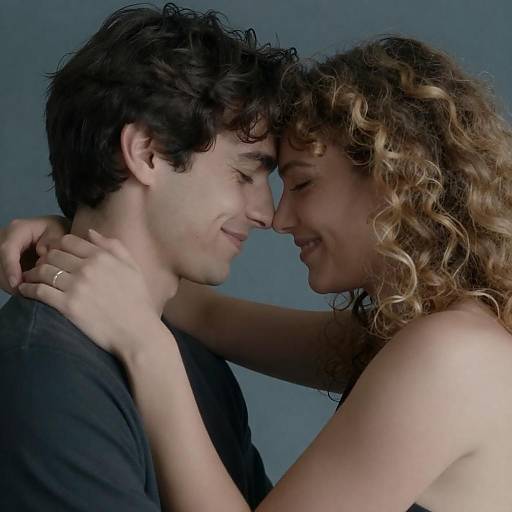 Intimate Embrace of a Loving Couple