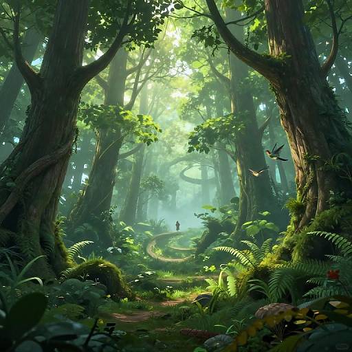 Enchanted Forest Morning Mist