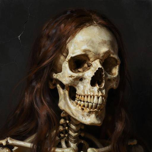 Hyper-Realistic Skeleton Portrait