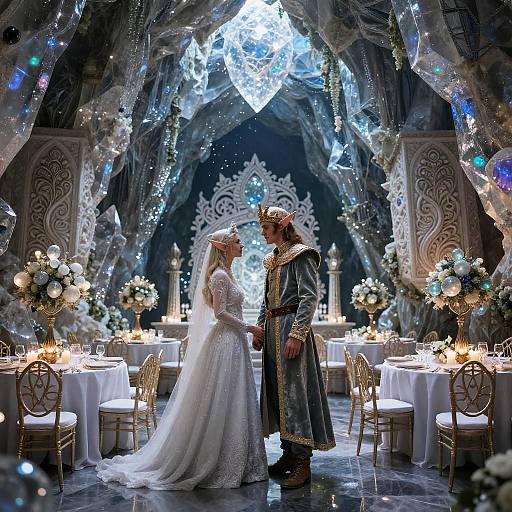 Elf Wedding Reception in Crystal Cave