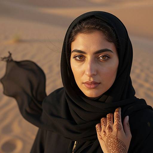 Photorealistic Portrait of Middle Eastern Woman