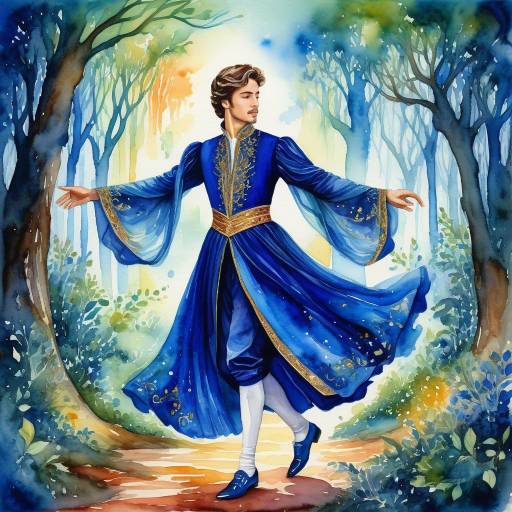 Whimsical Prince in Enchanted Forest Whimsical Prince in Enchanted Forest