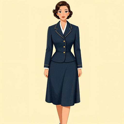 1940s Vintage Simplicity Two-Piece Suit
