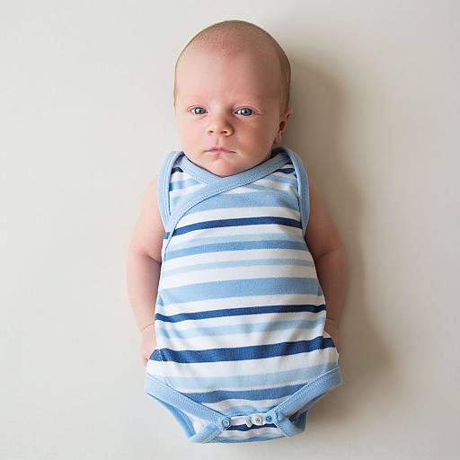 Realistic Newborn Boy in Summer Clothes