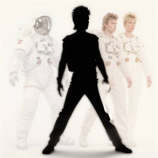 Hyper-Realistic Starman Silhouette Portrait