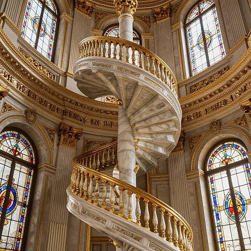 Marble Spiral Ramp in Grand Palace