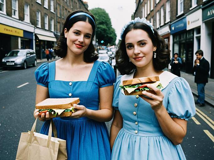 Fancy Dress Face Swap with Sandwich