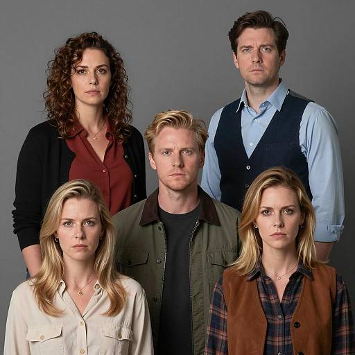 Group Portrait of Five Diverse Individuals