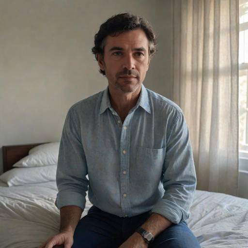 Portrait of a Middle-Aged Man at Home Portrait of a Middle-Aged Man at Home