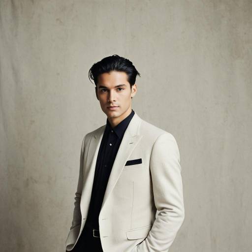 Young Man in Elegant Wedding Suit