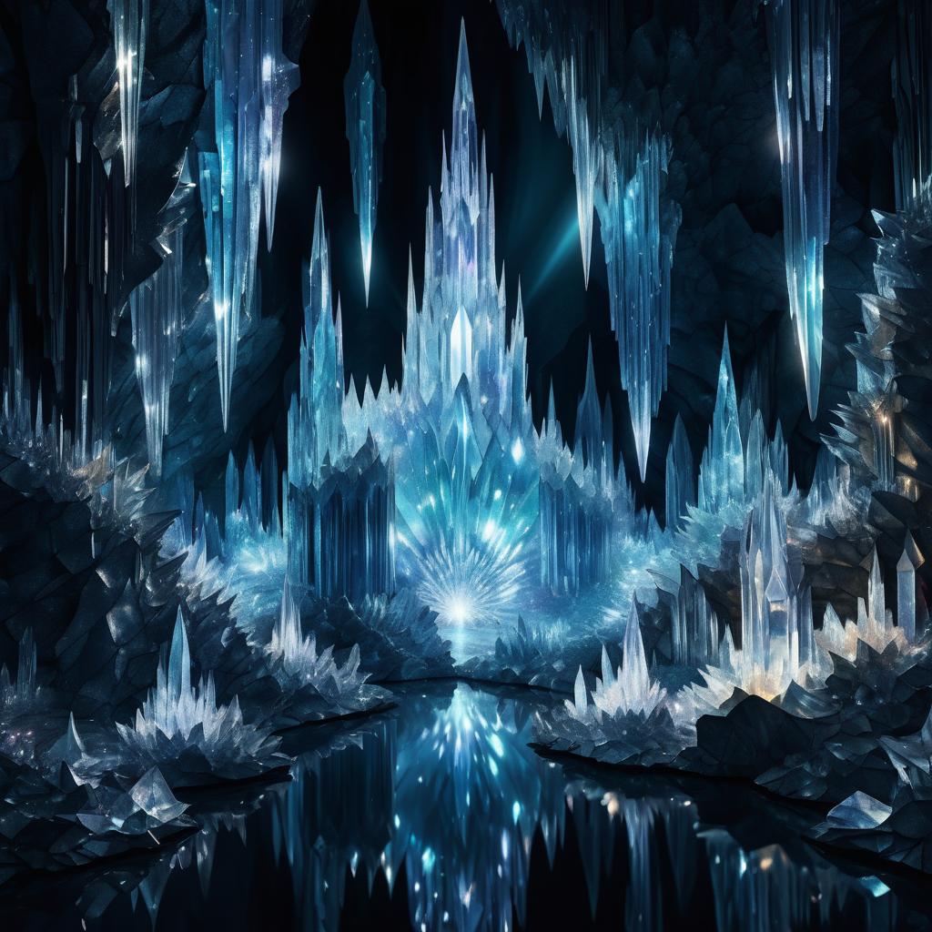 Whimsical Illumination of a Crystal Cave