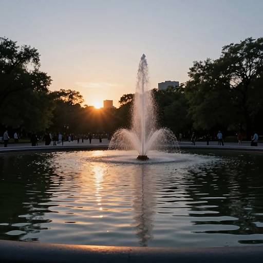 Impressionist Bug's-Eye Twilight Park